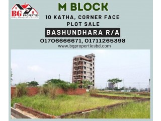 Block  M,  10 Katha, Corner Face, Bashundhara R/A