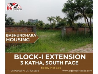 Block -i Extension, 3 Katha, South Face, Bashundhara R/A