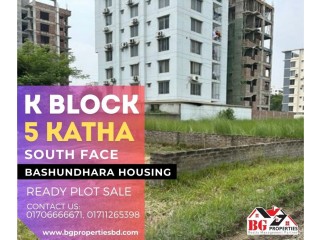 Block K, 5 Katha, South Face, Bashundhara R/A