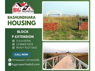Block P-Extension,  3+3=6  Katha, Corner Face, Bashundhara R/A