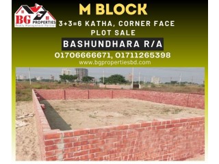 Block  M,  10 Katha, Corner Face, Bashundhara R/A