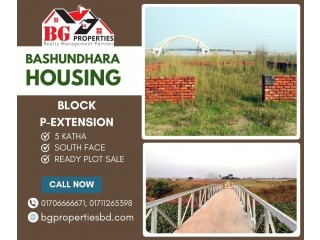 Block P-Extension, 5 Katha, South Face, Bashundhara R/A