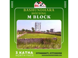 Block  M,  3 Katha, North Face, Bashundhara R/A